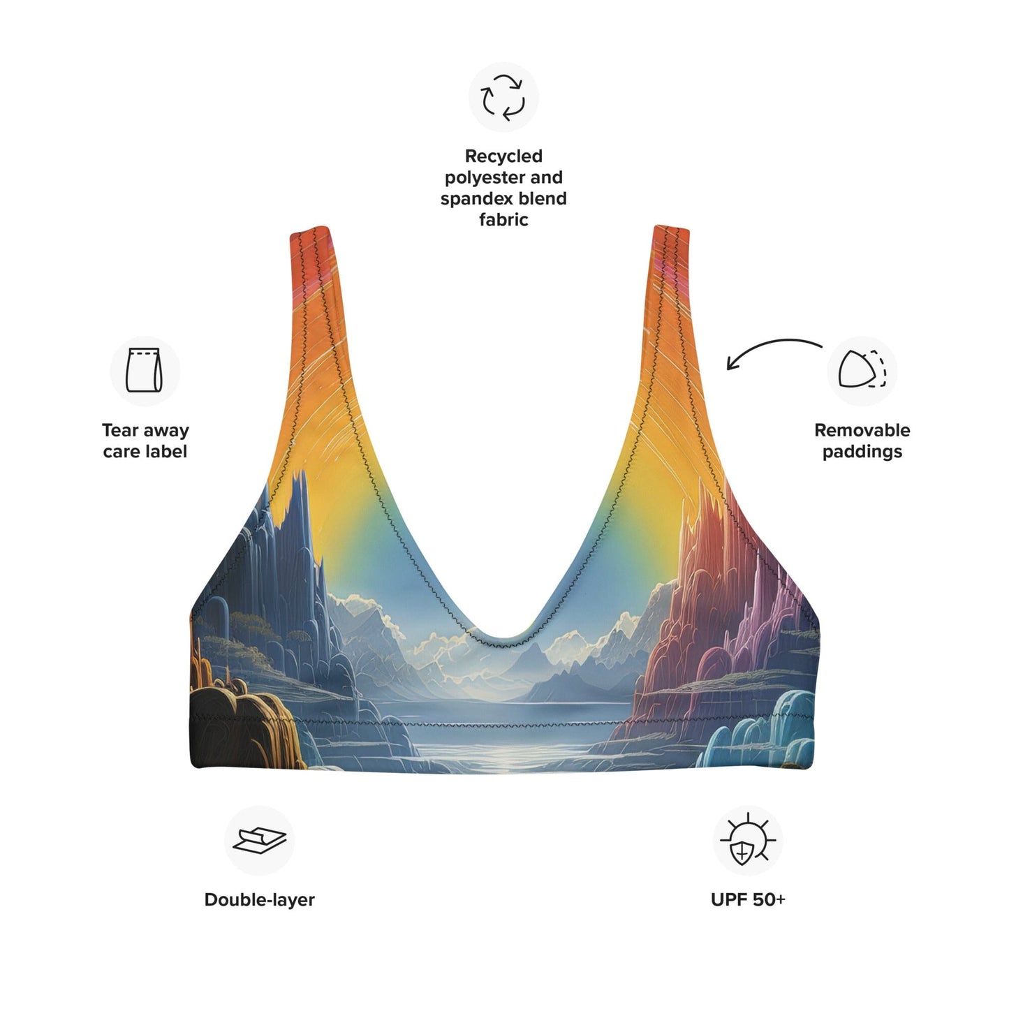 Rave Pop Frontier Padded Bikini Top PLURTHLINGS