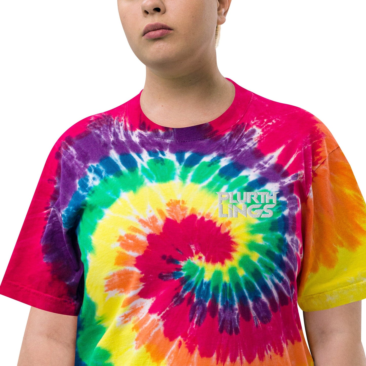 Plurthlings Logo Oversized Tie-Dye T-Shirt PLURTHLINGS