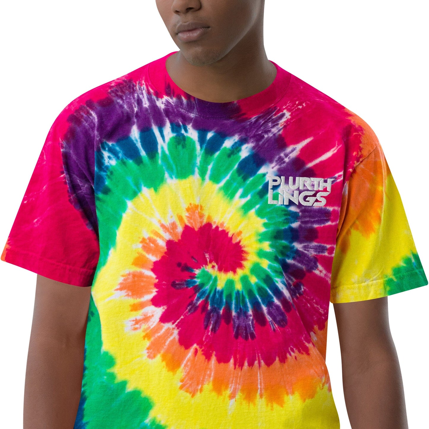 Plurthlings Logo Oversized Tie-Dye T-Shirt PLURTHLINGS