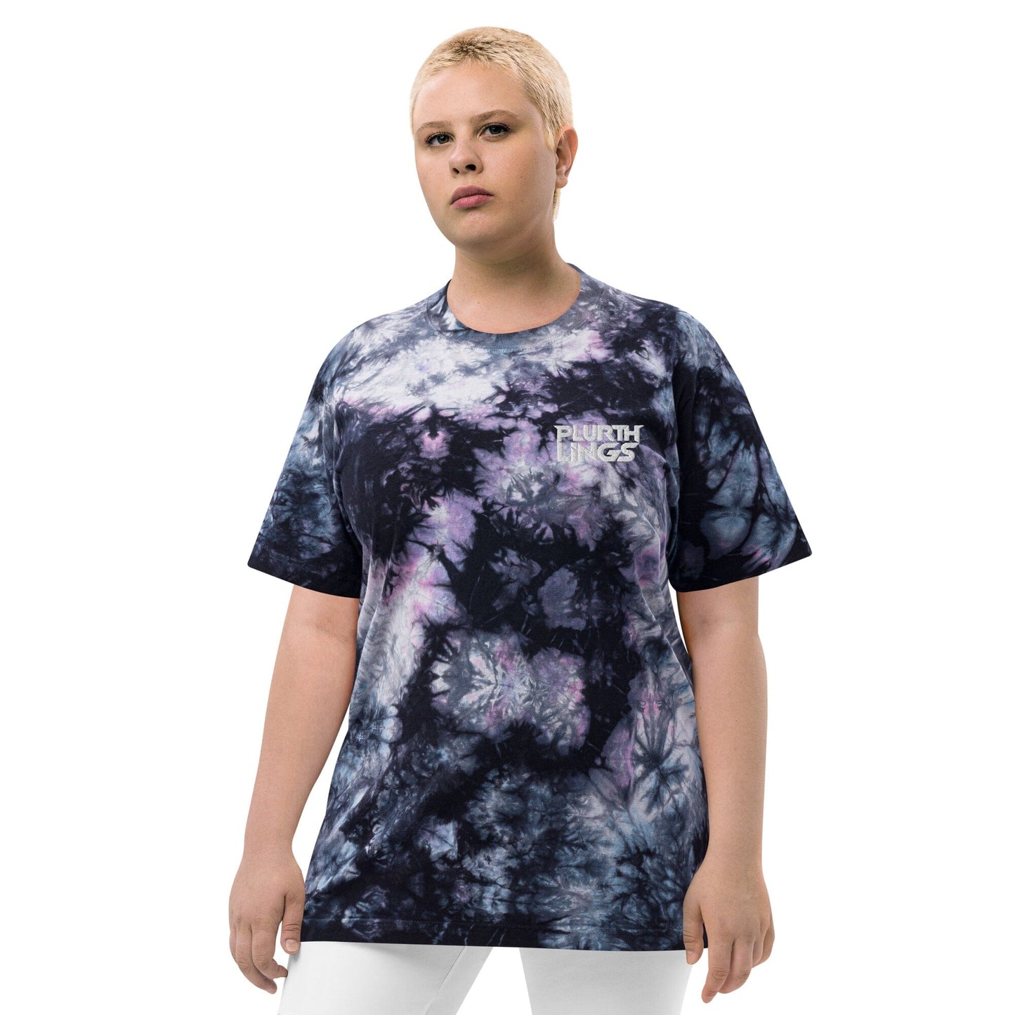 Plurthlings Logo Oversized Tie-Dye T-Shirt PLURTHLINGS