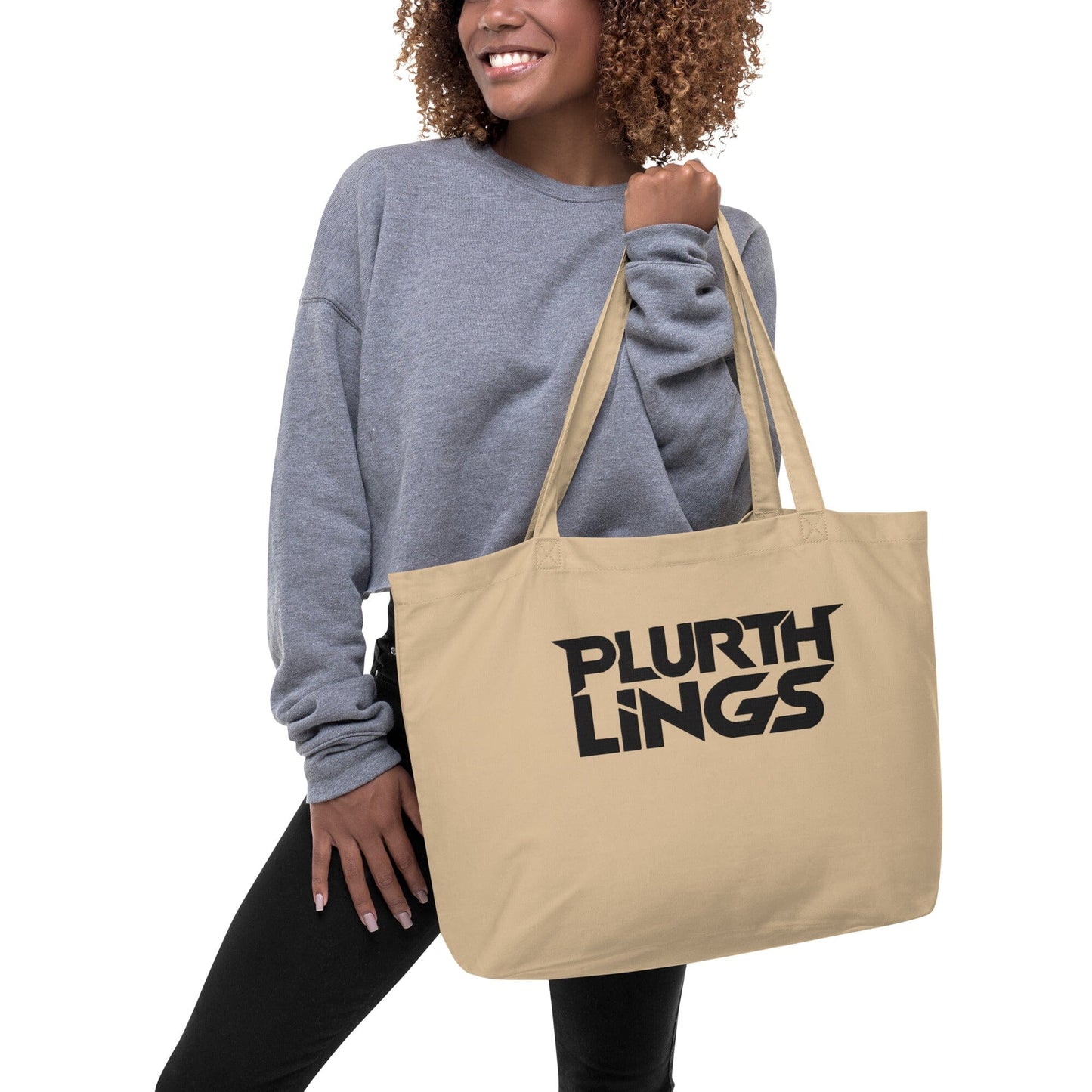 Plurthlings Large Organic Festival Tote Bag PLURTHLINGS Oyster