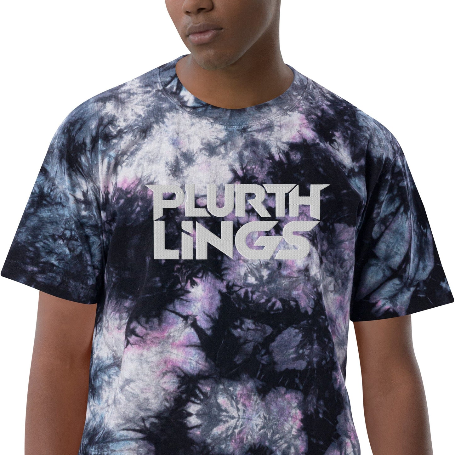 Plurthlings Oversized Tie-Dye T-Shirt PLURTHLINGS Milky way S 