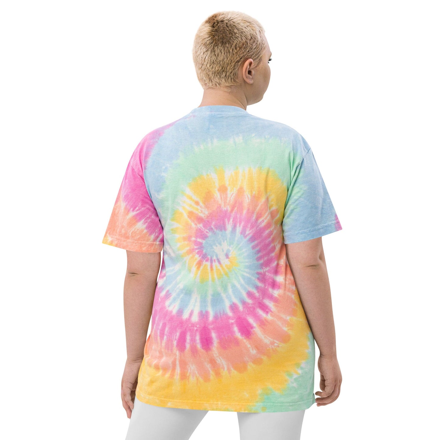 PLURTH Oversized Sherbet Rainbow Tie-Dye T-Shirt PLURTHLINGS
