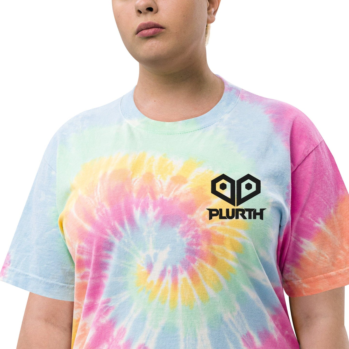 PLURTH Oversized Sherbet Rainbow Tie-Dye T-Shirt PLURTHLINGS