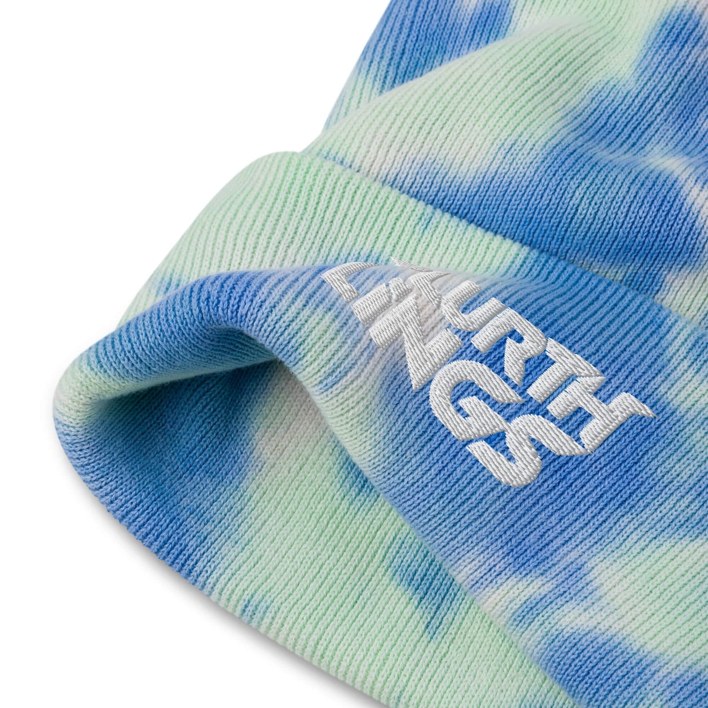 Plurthlings White Logo Tie-Dye Beanie PLURTHLINGS