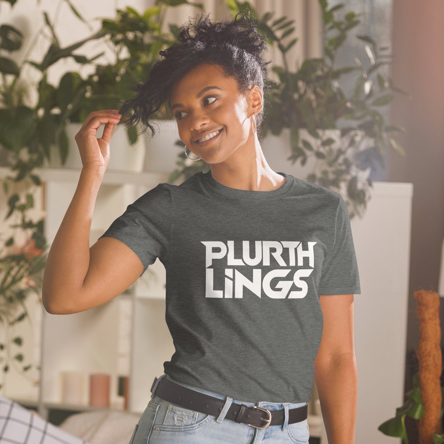 Plurthlings Logo Short-Sleeve Unisex T-Shirt PLURTHLINGS Dark Heather S