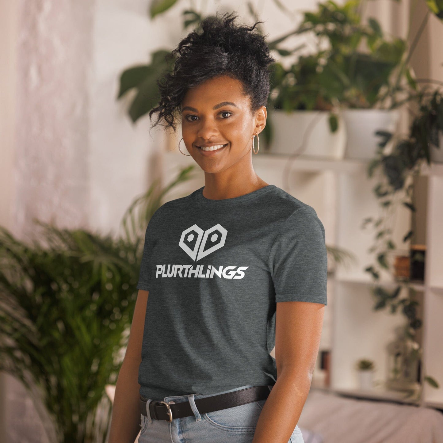 Plurthlings Heart Logo Short-Sleeve Unisex T-Shirt PLURTHLINGS