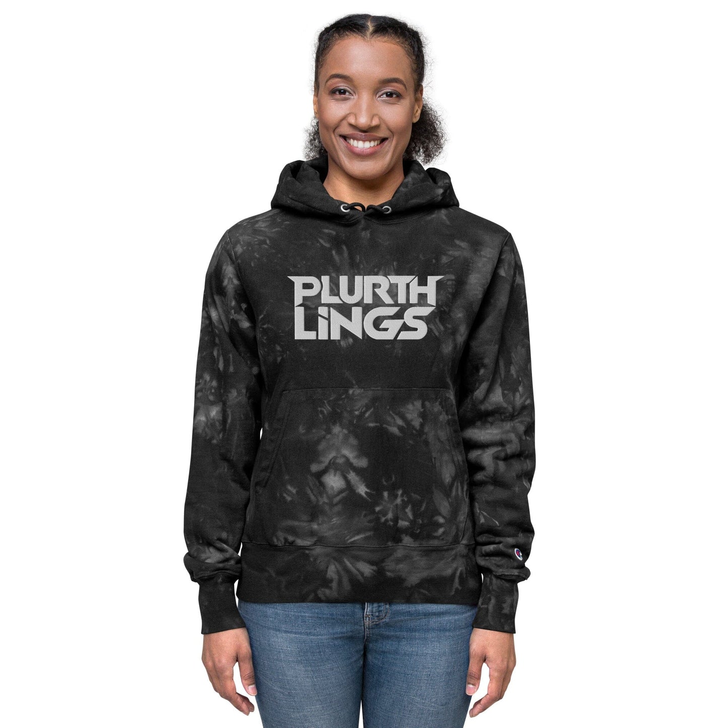 Plurthlings Embroidered Tie-Dye Hoodie PLURTHLINGS 