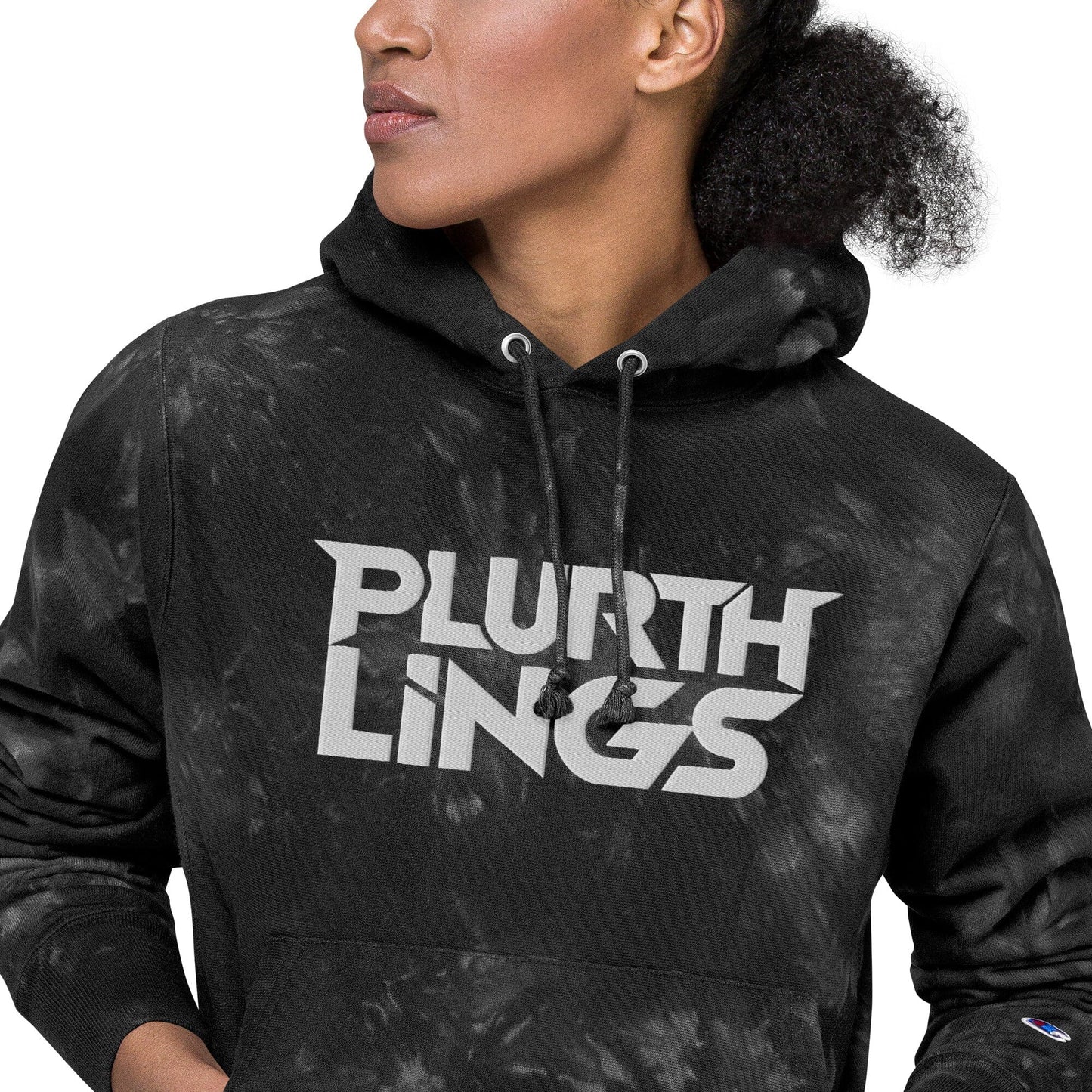 Plurthlings Embroidered Tie-Dye Hoodie PLURTHLINGS 