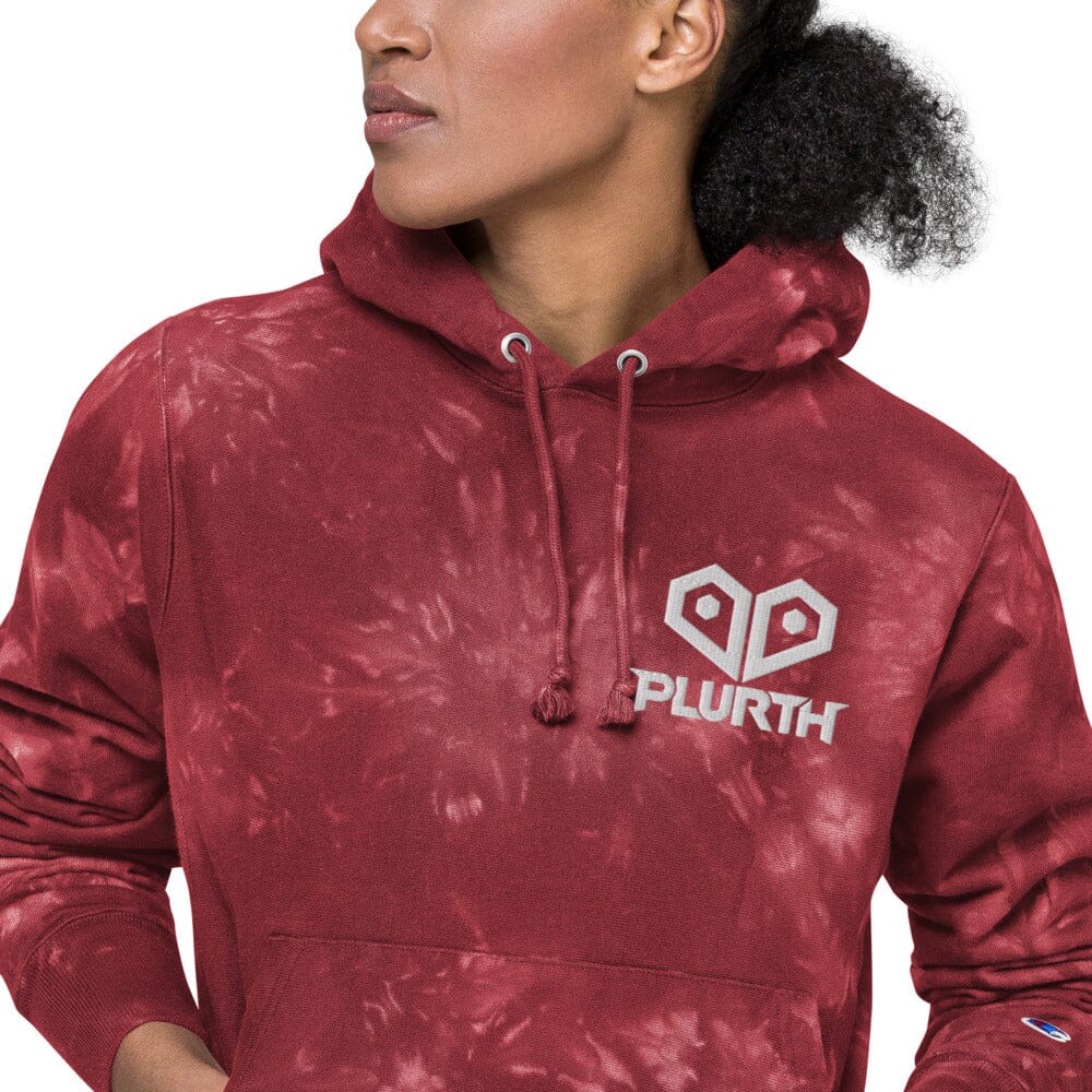 PLURTH Embroidered Logo Tie-Dye Hoodie PLURTHLINGS 