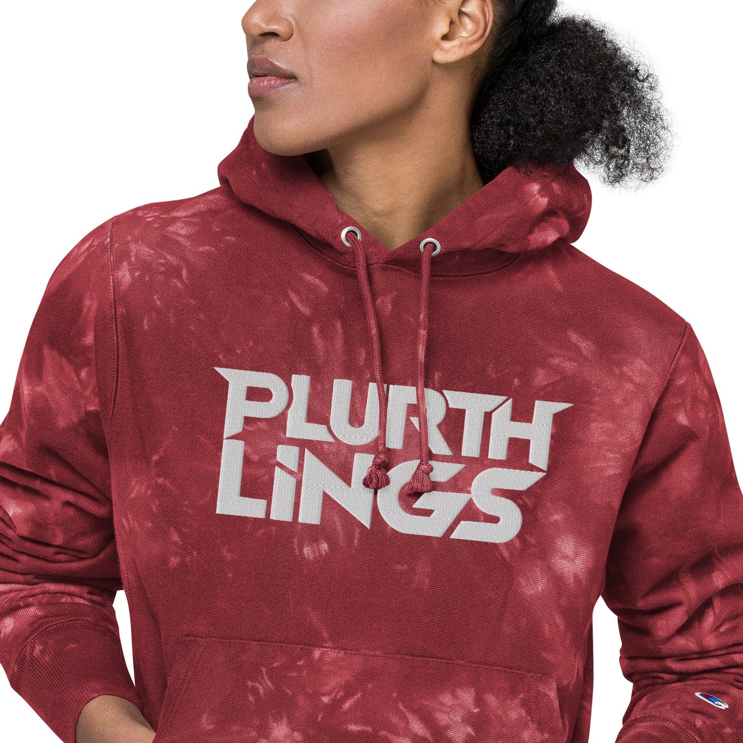 Plurthlings Embroidered Tie-Dye Hoodie PLURTHLINGS