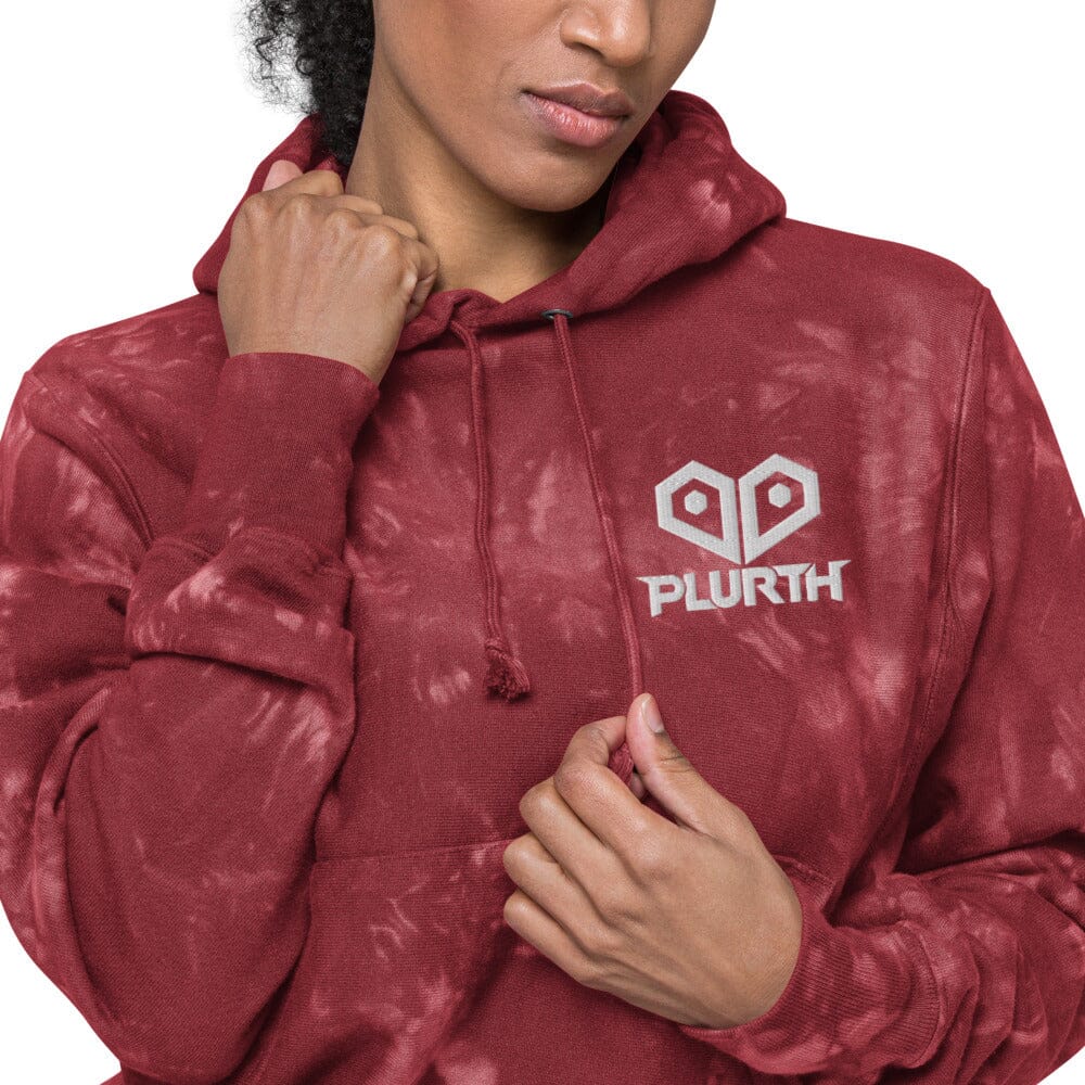 PLURTH Embroidered Logo Tie-Dye Hoodie PLURTHLINGS