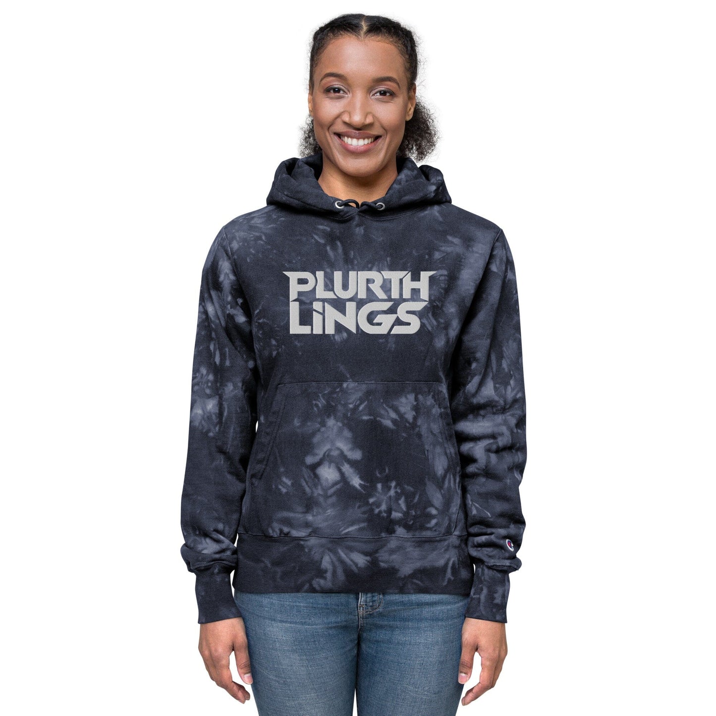 Plurthlings Embroidered Tie-Dye Hoodie PLURTHLINGS 