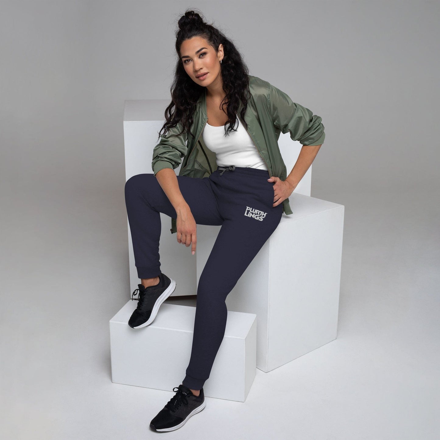 Plurthlings Embroidered Logo Joggers PLURTHLINGS J. Navy S