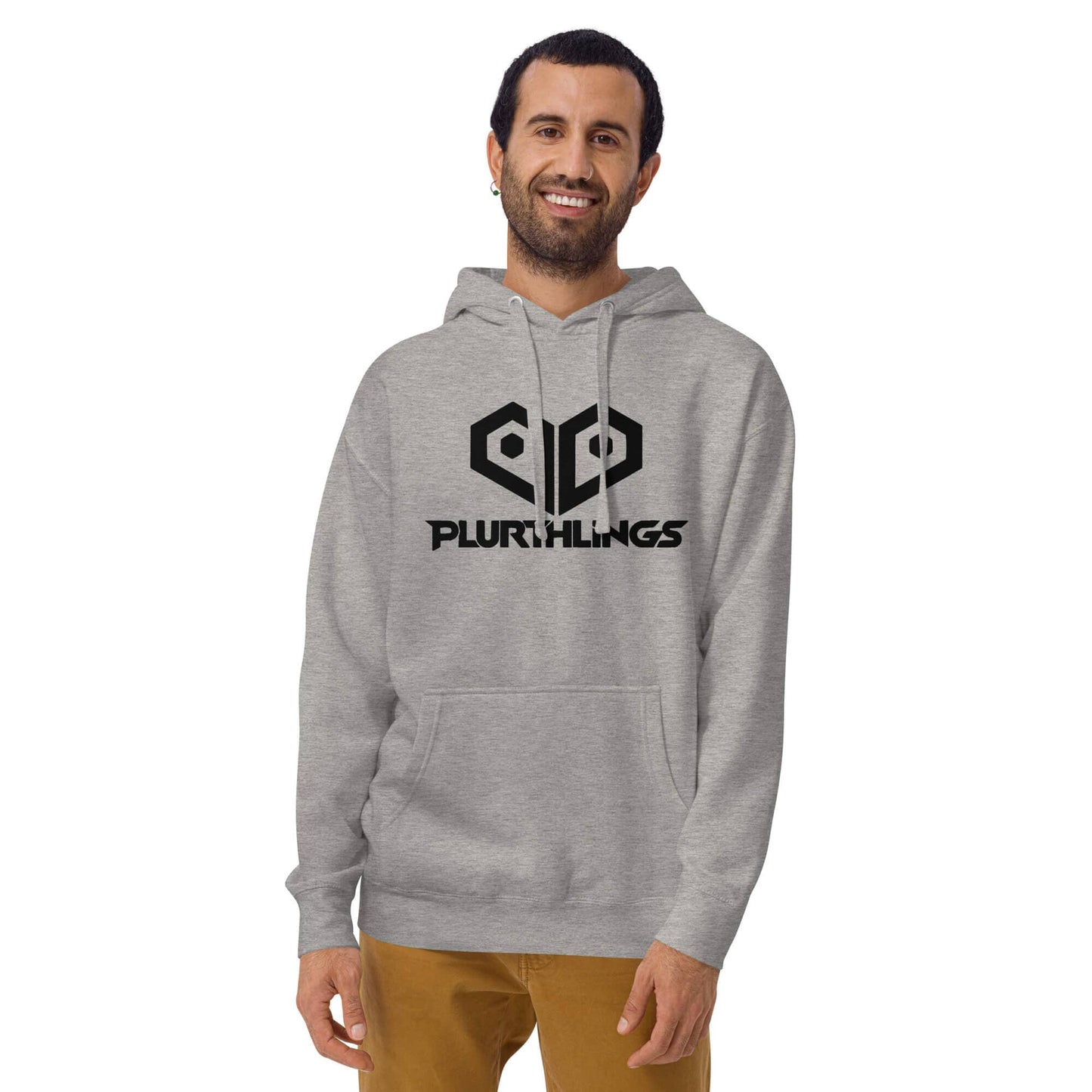 Plurthlings Embroidered Black Logo Hoodie PLURTHLINGS