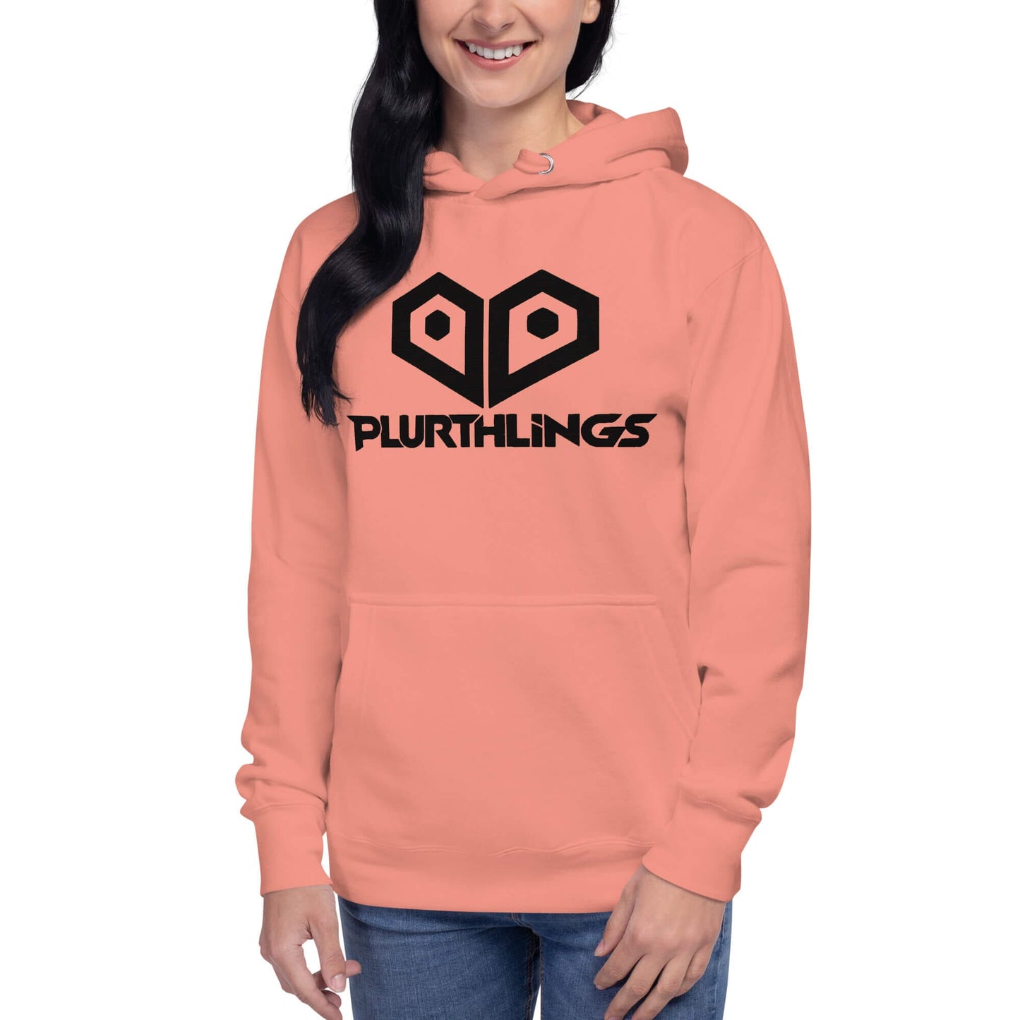 Plurthlings Embroidered Black Logo Hoodie PLURTHLINGS