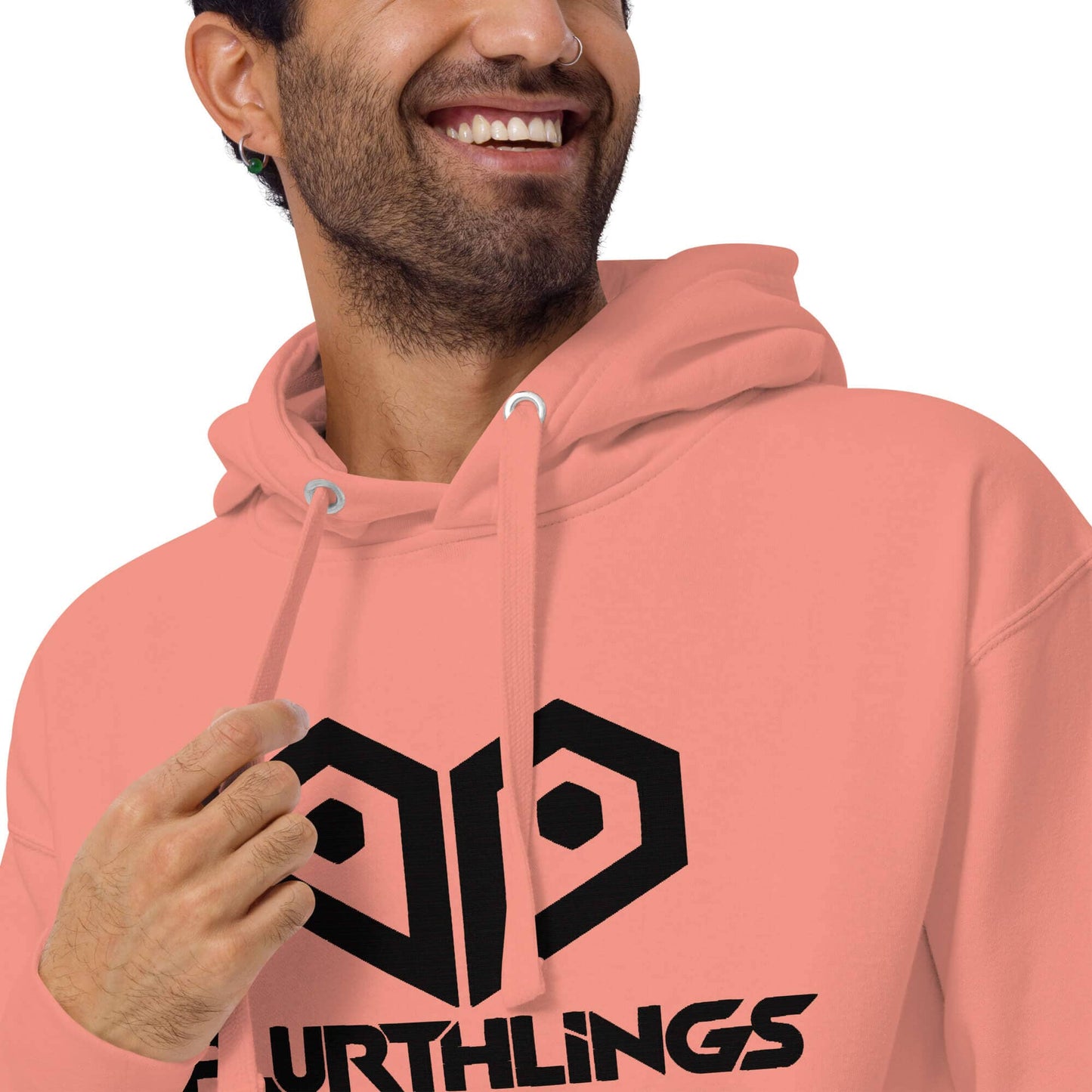 Plurthlings Embroidered Black Logo Hoodie PLURTHLINGS