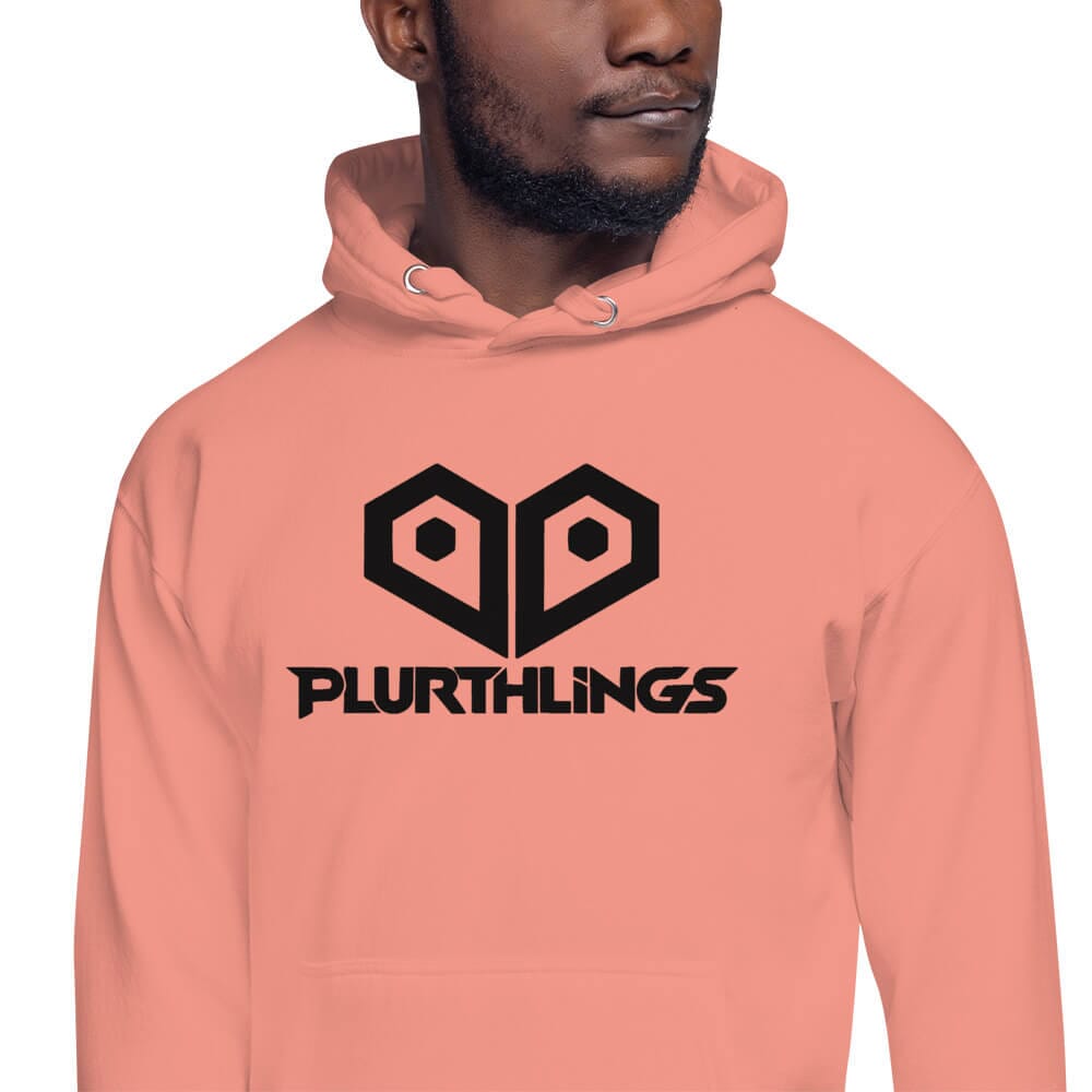 Plurthlings Embroidered Black Logo Hoodie PLURTHLINGS