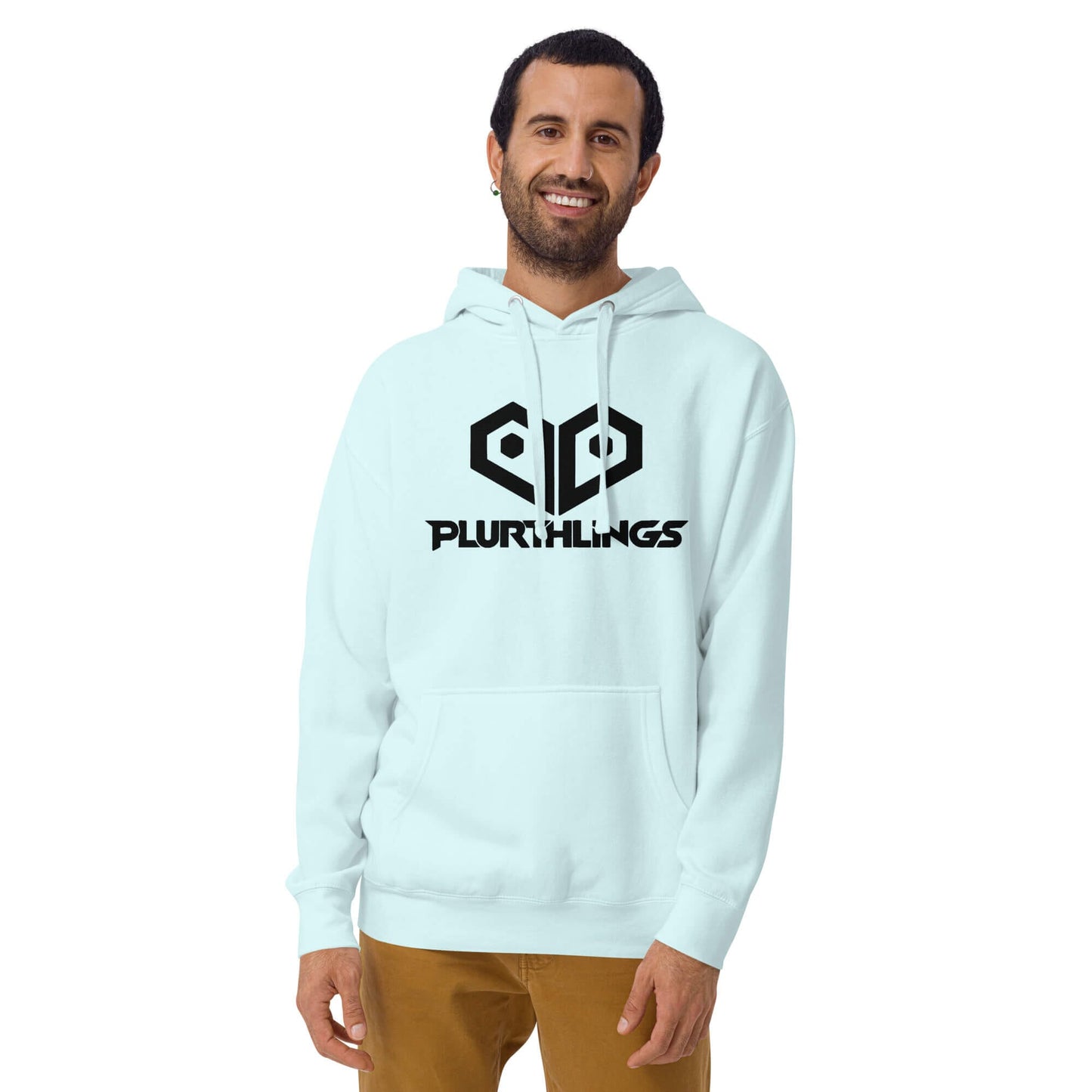 Plurthlings Embroidered Black Logo Hoodie PLURTHLINGS