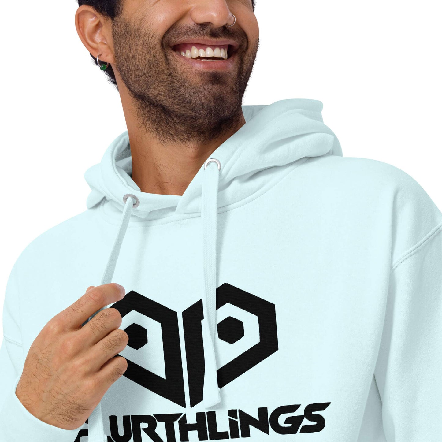 Plurthlings Embroidered Black Logo Hoodie PLURTHLINGS