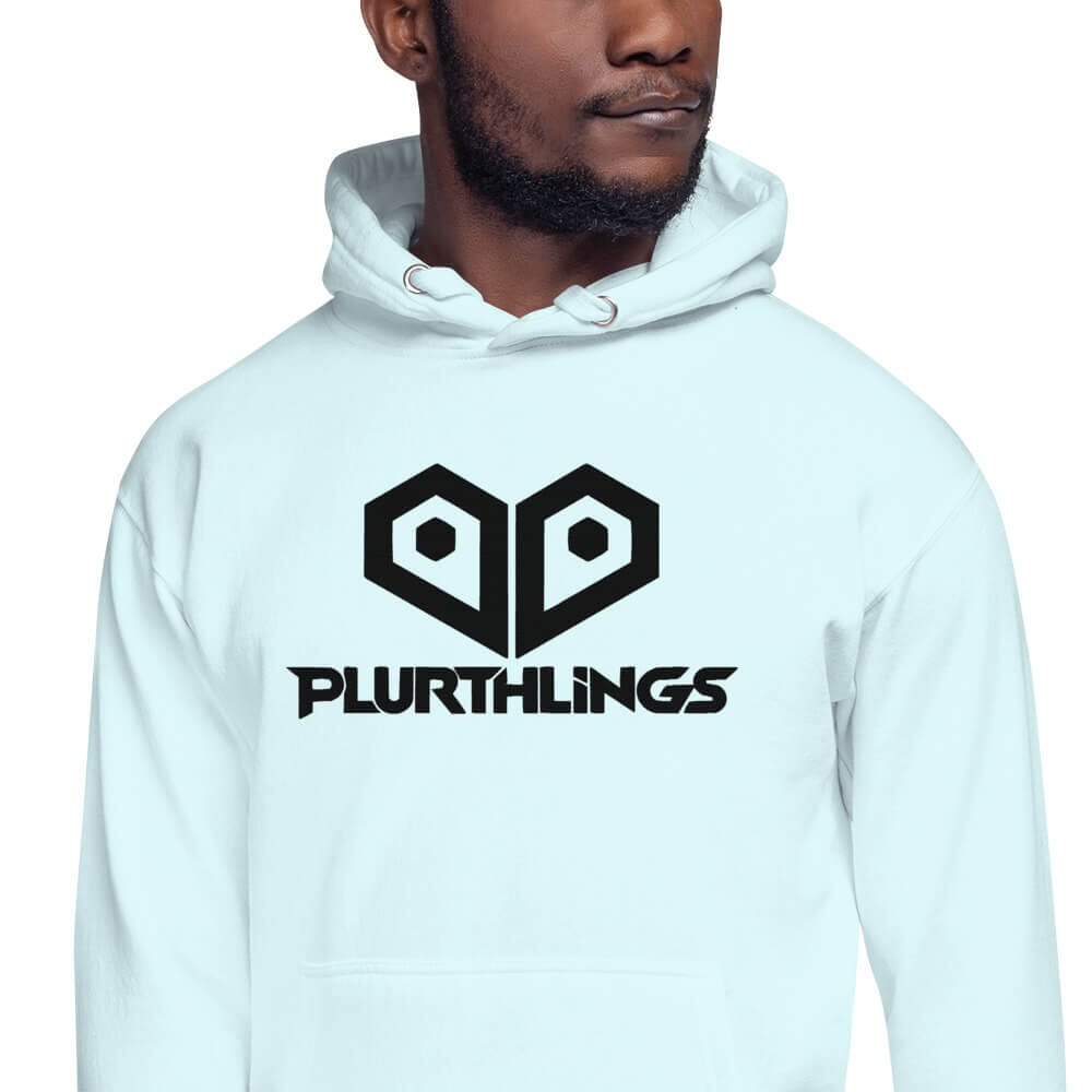 Plurthlings Embroidered Black Logo Hoodie PLURTHLINGS
