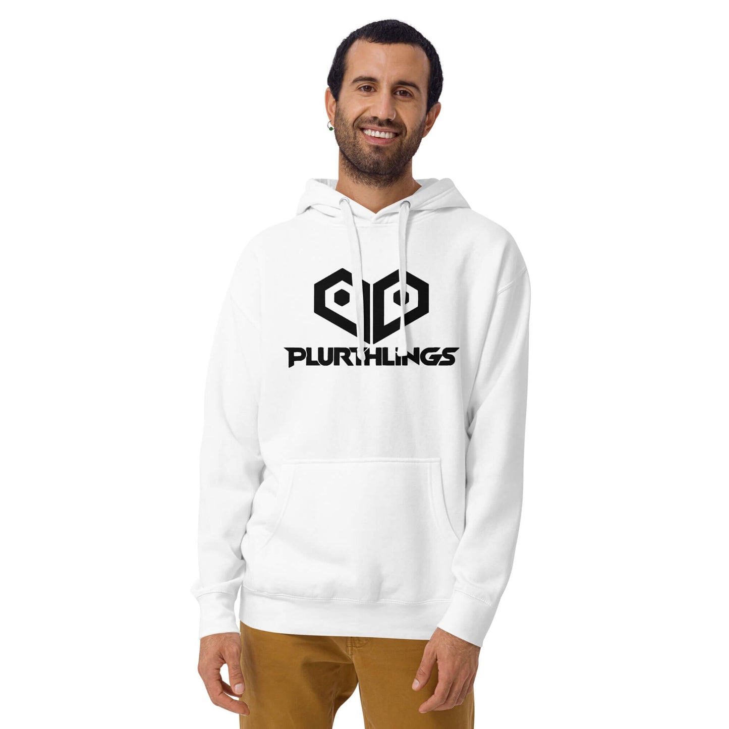 Plurthlings Embroidered Black Logo Hoodie PLURTHLINGS