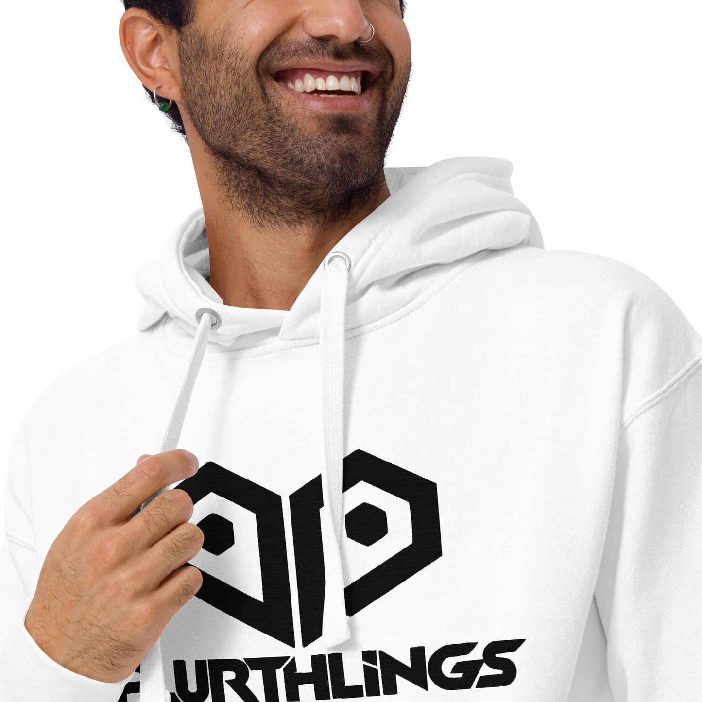 Plurthlings Embroidered Black Logo Hoodie PLURTHLINGS