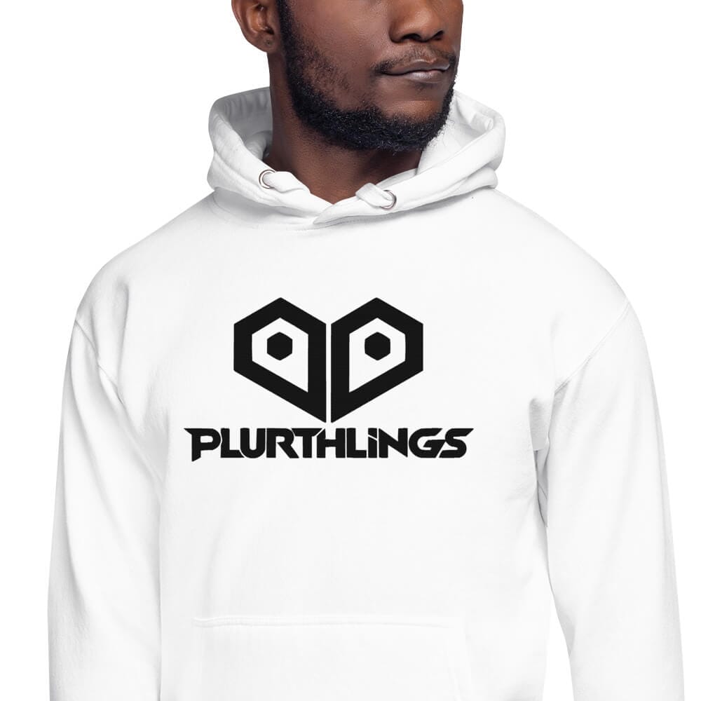 Plurthlings Embroidered Black Logo Hoodie PLURTHLINGS
