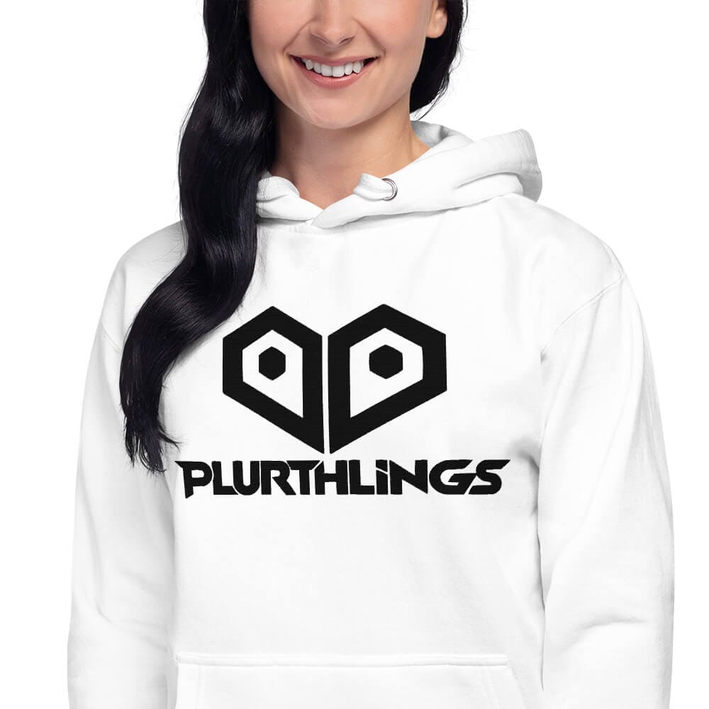 Plurthlings Embroidered Black Logo Hoodie PLURTHLINGS