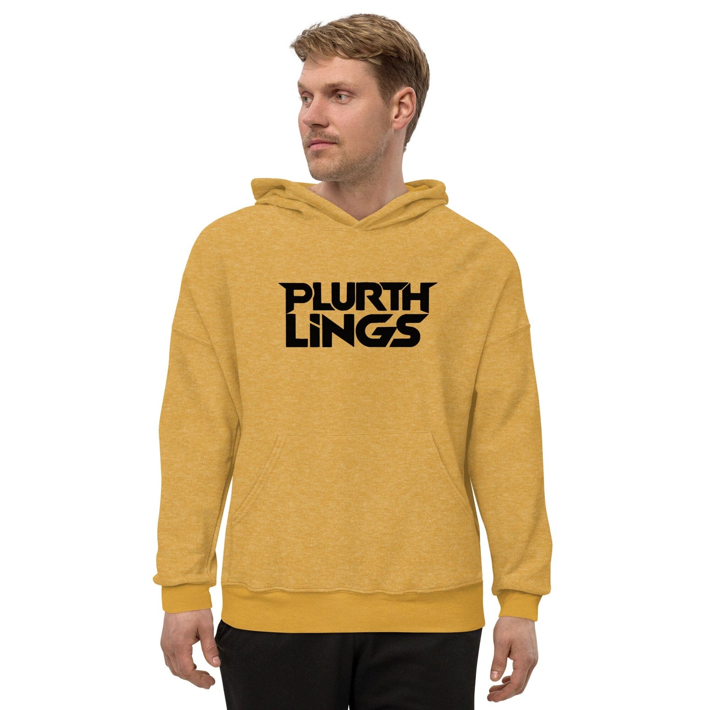 Plurthlings Embroidered Logo Eco-Sueded Fleece Hoodie PLURTHLINGS