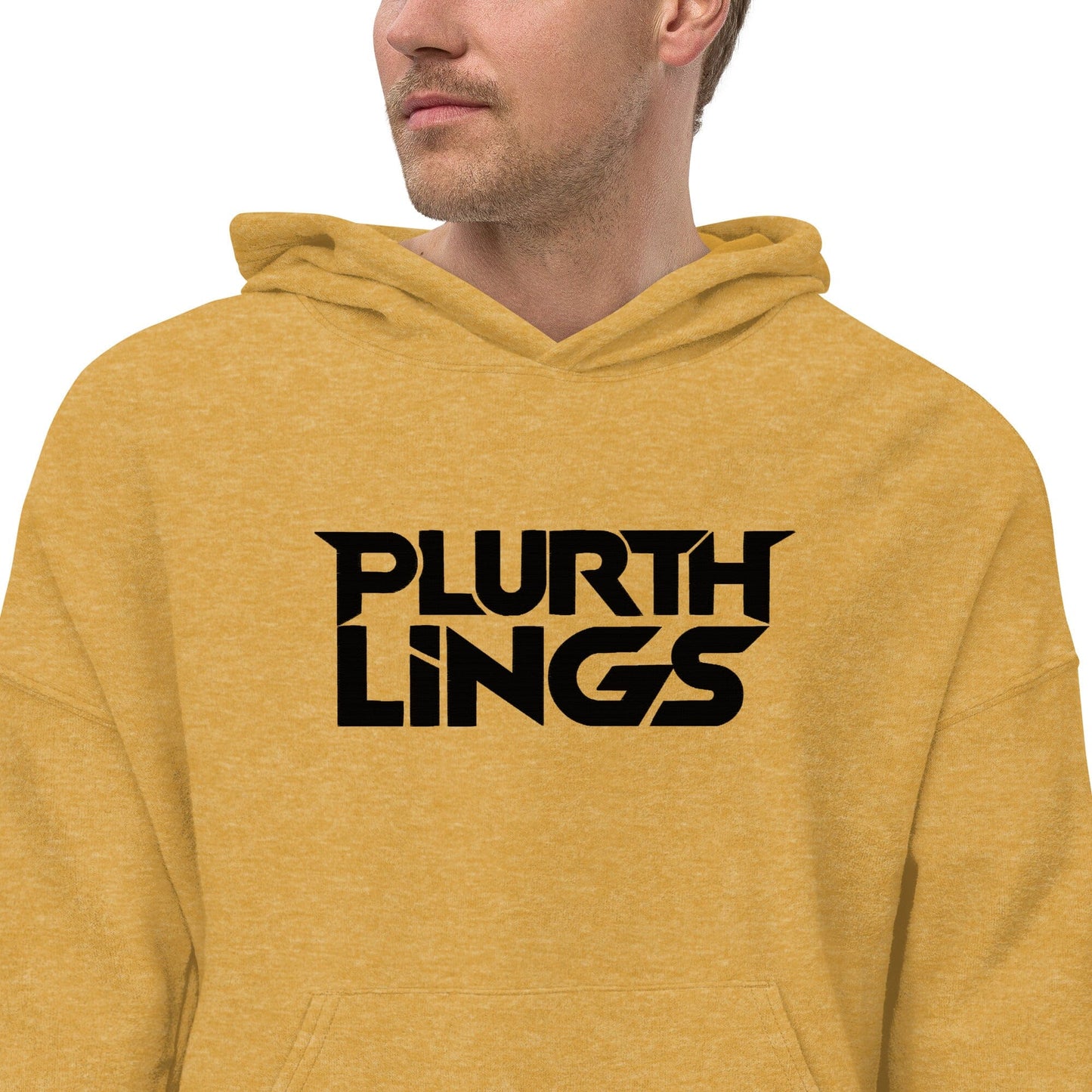 Plurthlings Embroidered Logo Eco-Sueded Fleece Hoodie PLURTHLINGS