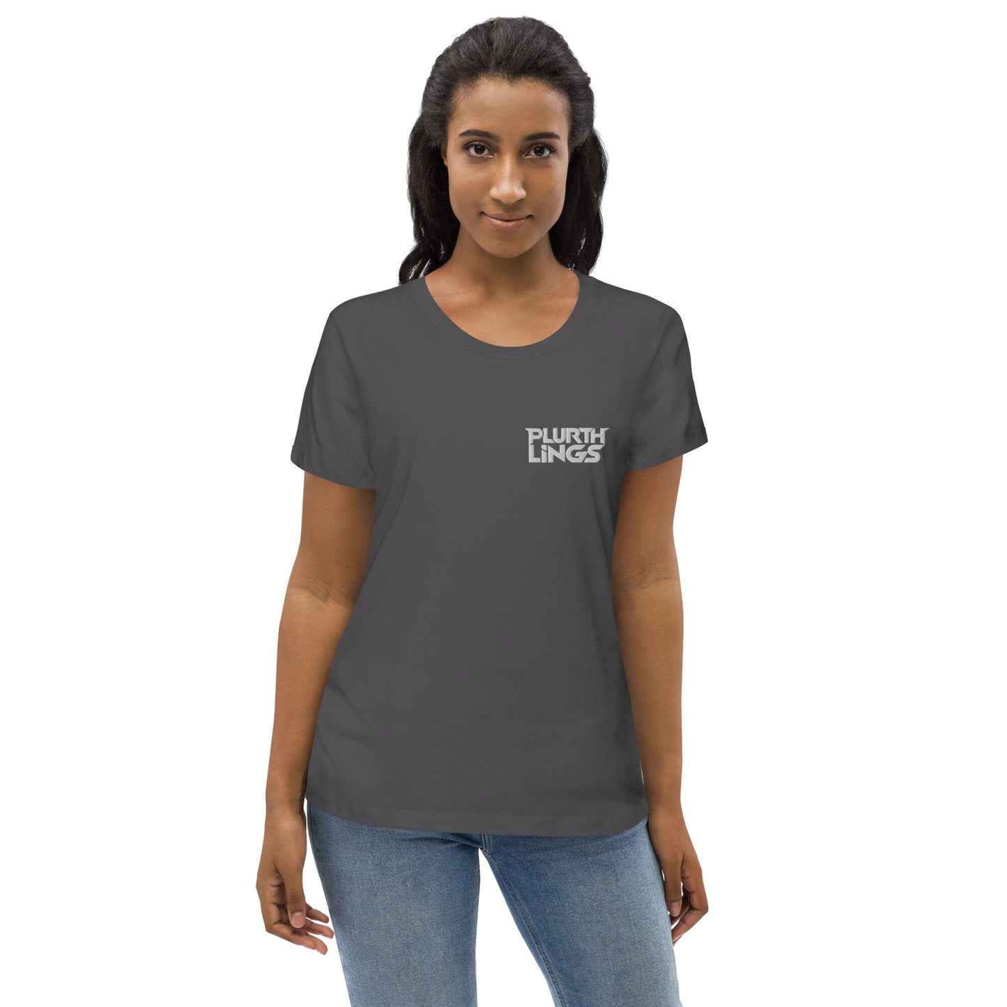 Plurthlings Embroidered Women's Fitted Eco Tee PLURTHLINGS
