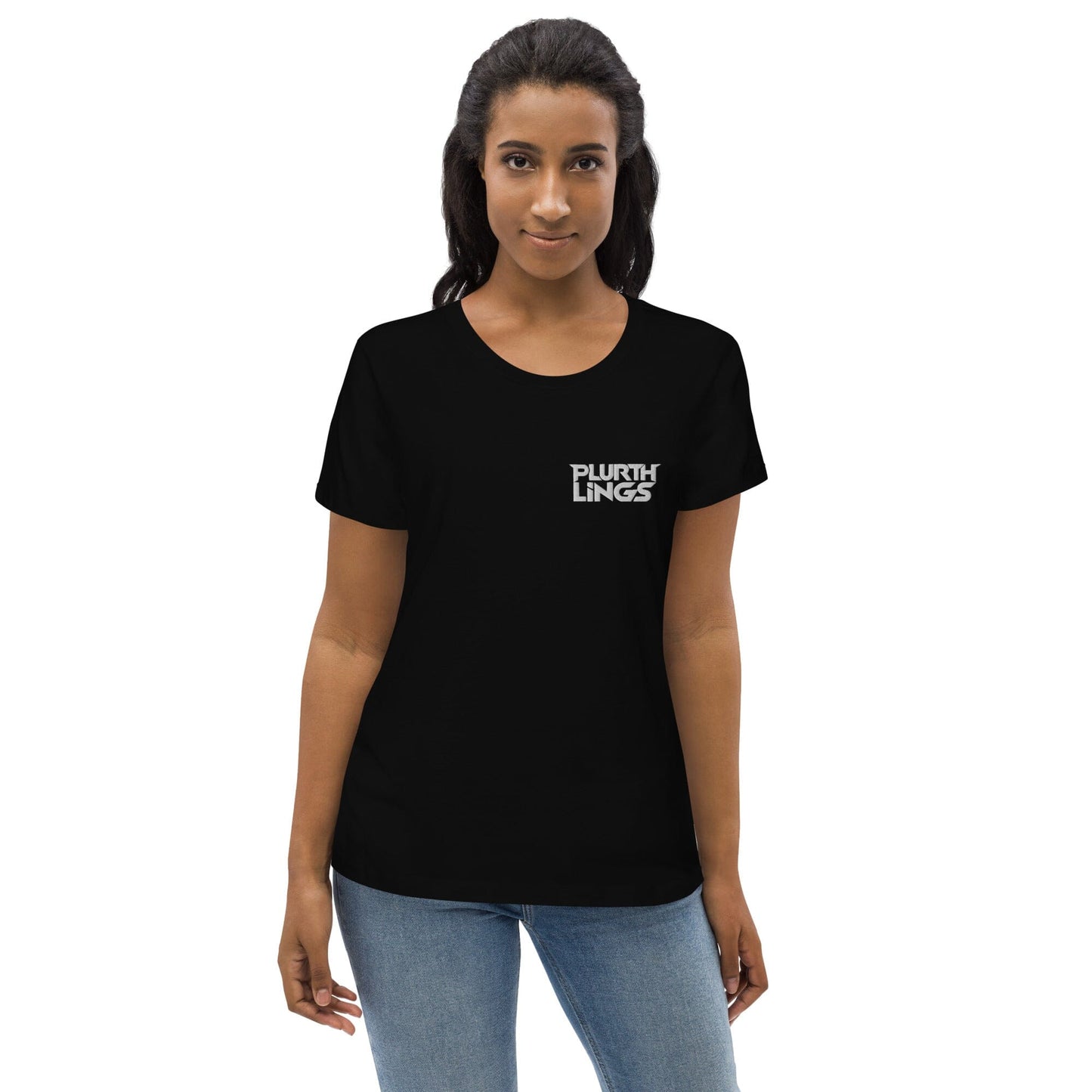 Plurthlings Embroidered Women's Fitted Eco Tee PLURTHLINGS