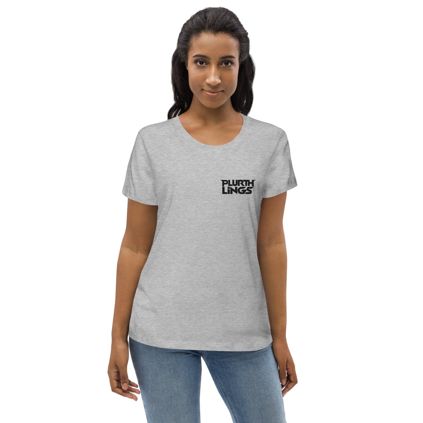 Plurthlings Embroidered Women's Fitted Eco Tee PLURTHLINGS