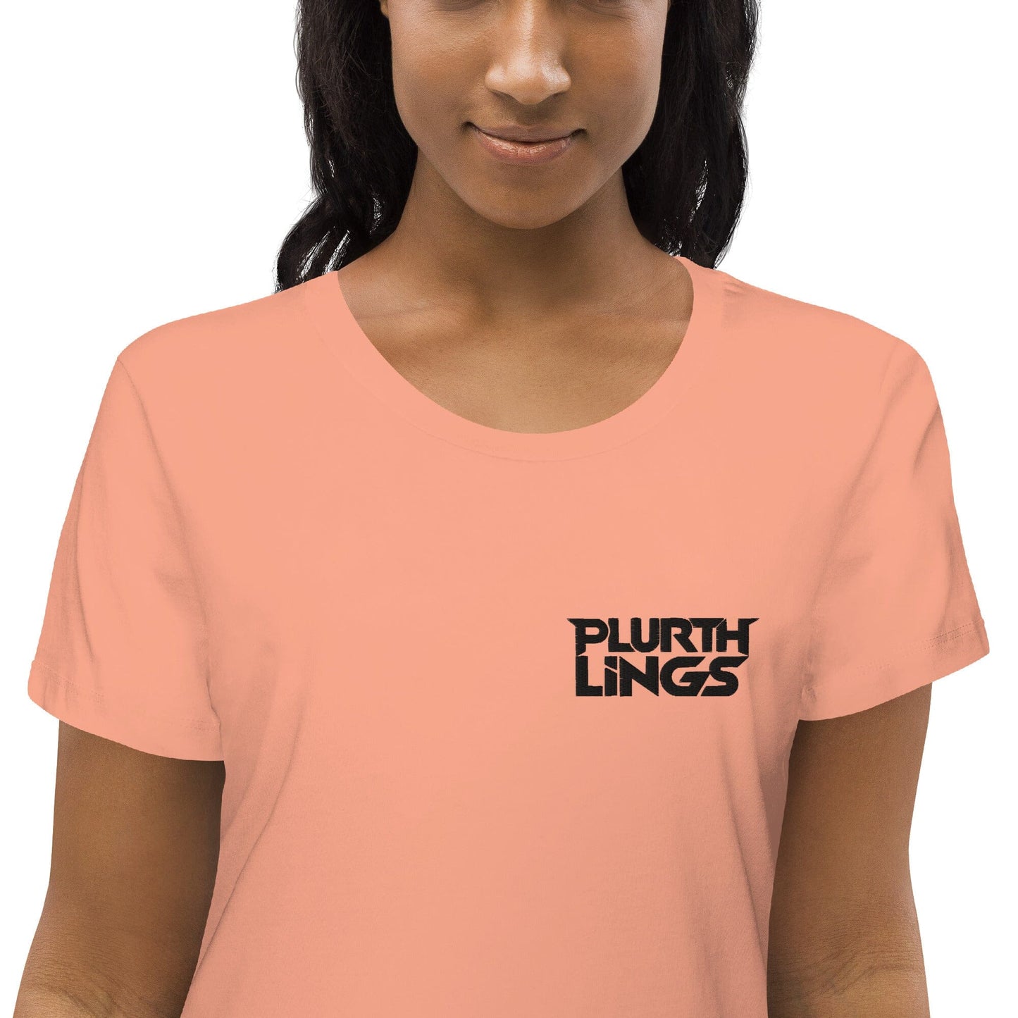 Plurthlings Embroidered Women's Fitted Eco Tee PLURTHLINGS