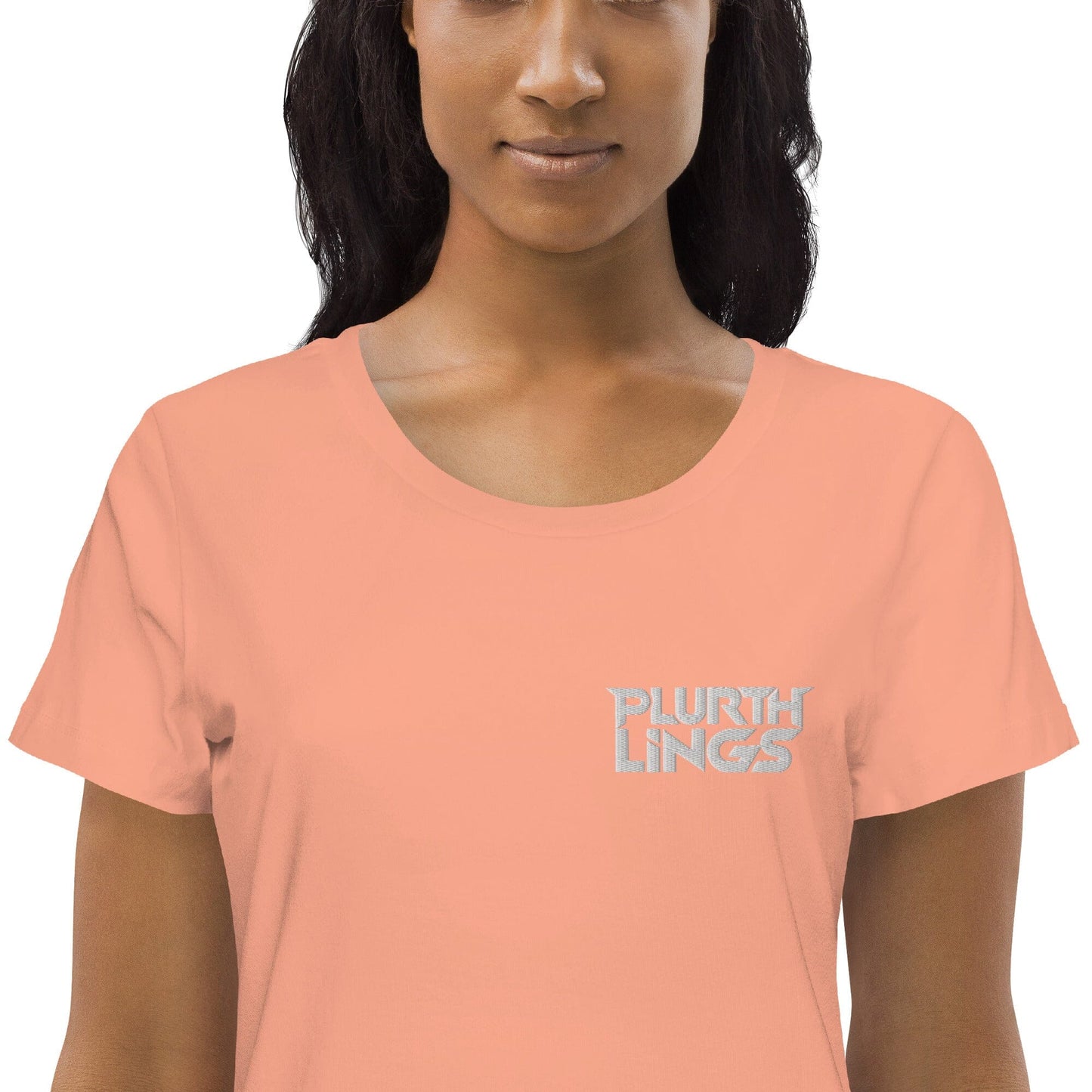 Plurthlings Embroidered Women's Fitted Eco Tee PLURTHLINGS