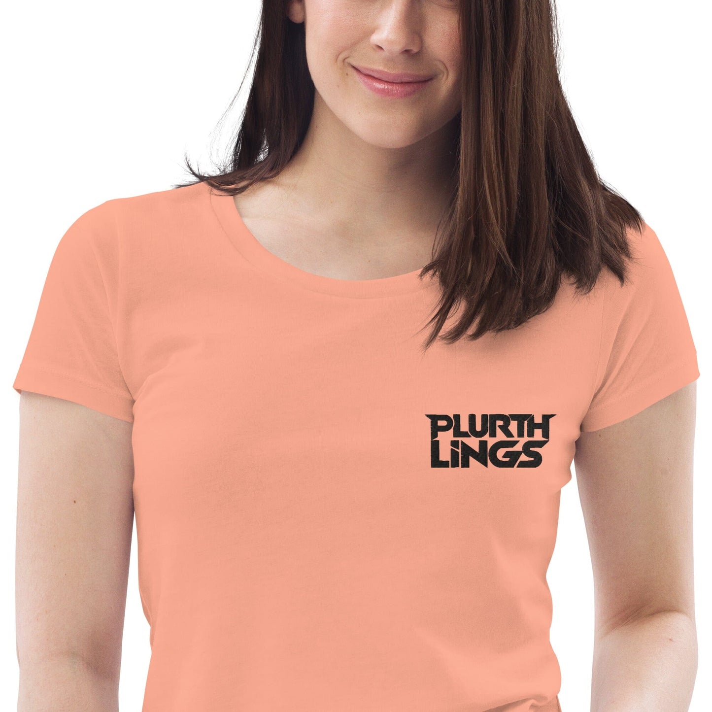 Plurthlings Embroidered Women's Fitted Eco Tee PLURTHLINGS