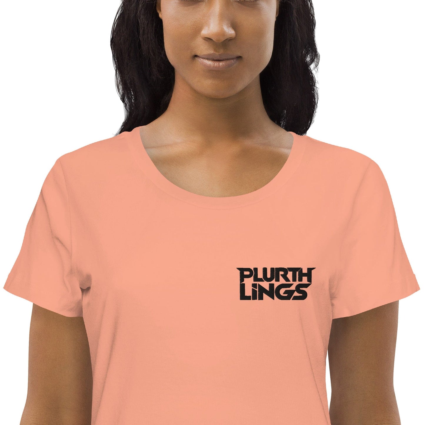 Plurthlings Embroidered Women's Fitted Eco Tee PLURTHLINGS