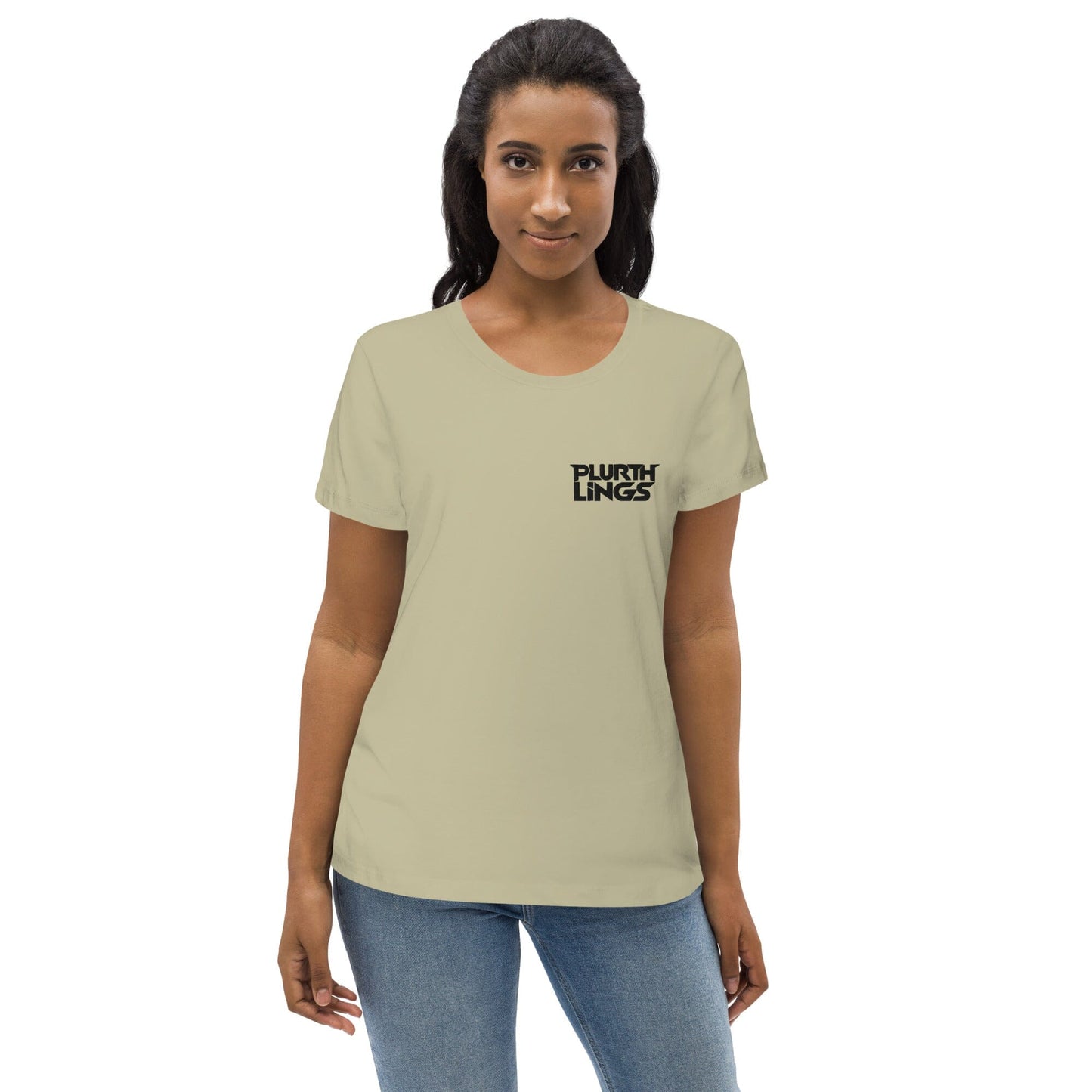 Plurthlings Embroidered Women's Fitted Eco Tee PLURTHLINGS