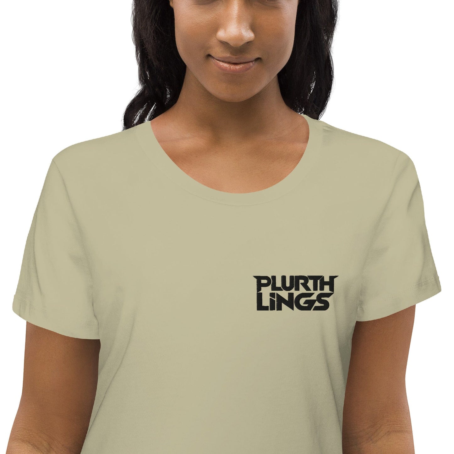 Plurthlings Embroidered Women's Fitted Eco Tee PLURTHLINGS