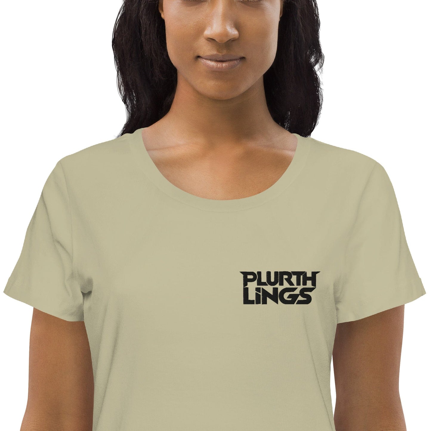 Plurthlings Embroidered Women's Fitted Eco Tee PLURTHLINGS