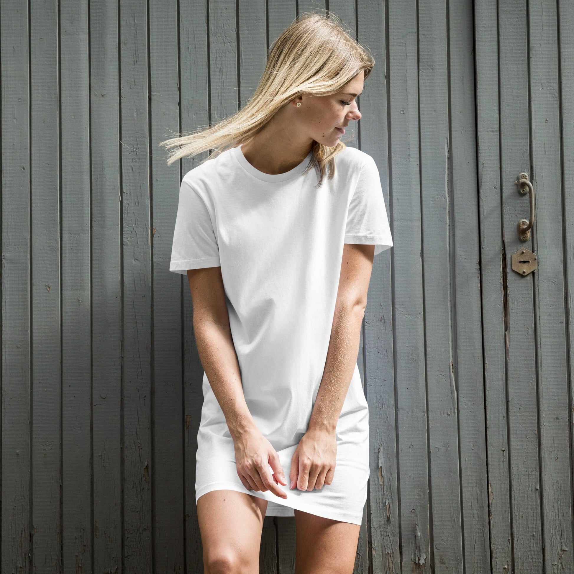 Organic cotton t-shirt dress PLURTHLINGS White XS 