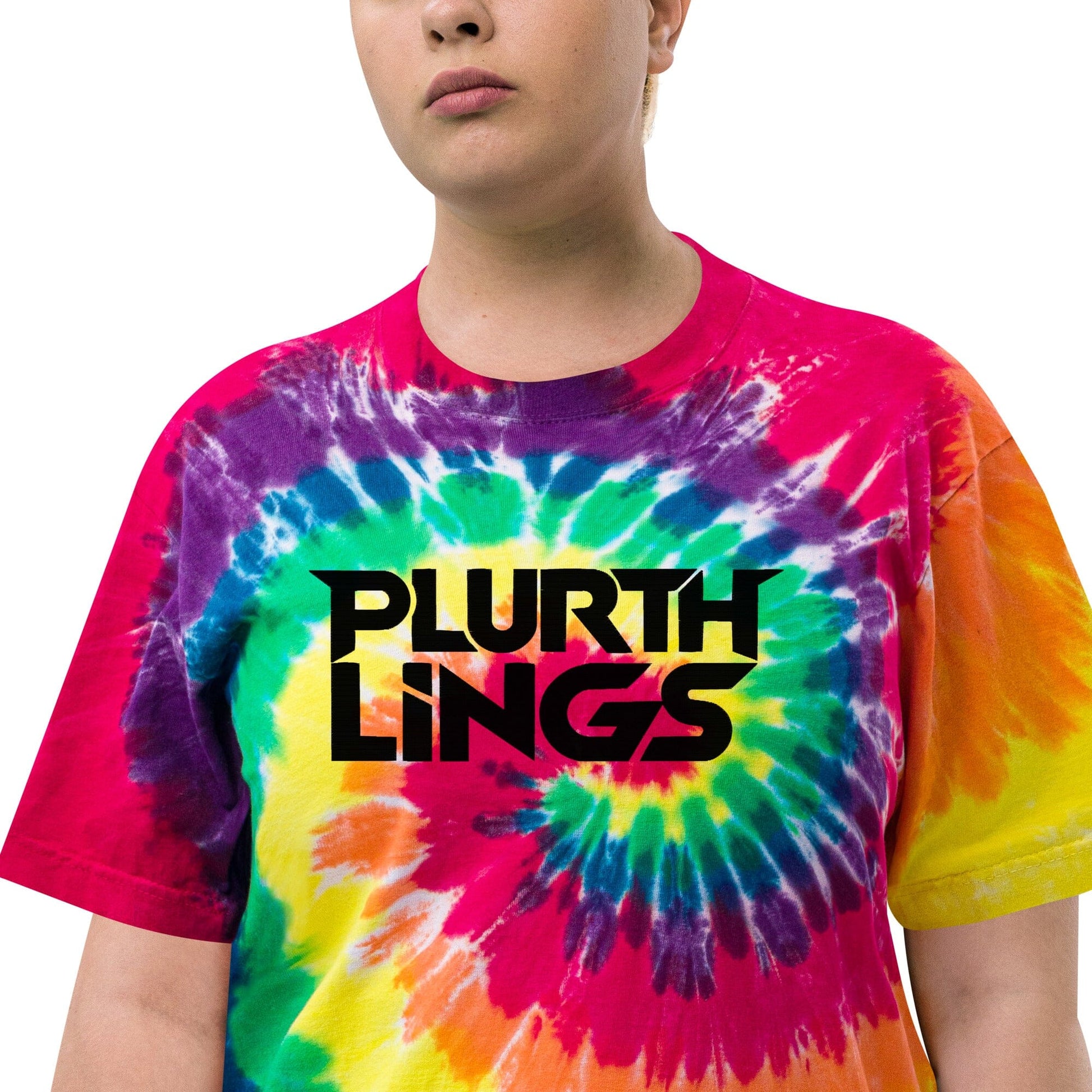 Plurthlings Rainbow Oversized Tie-Dye T-Shirt PLURTHLINGS 