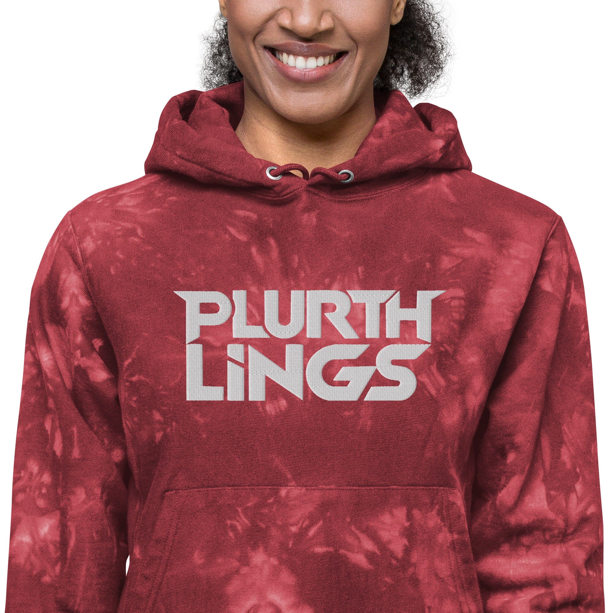 Plurthlings Embroidered Tie Dye Hoodie