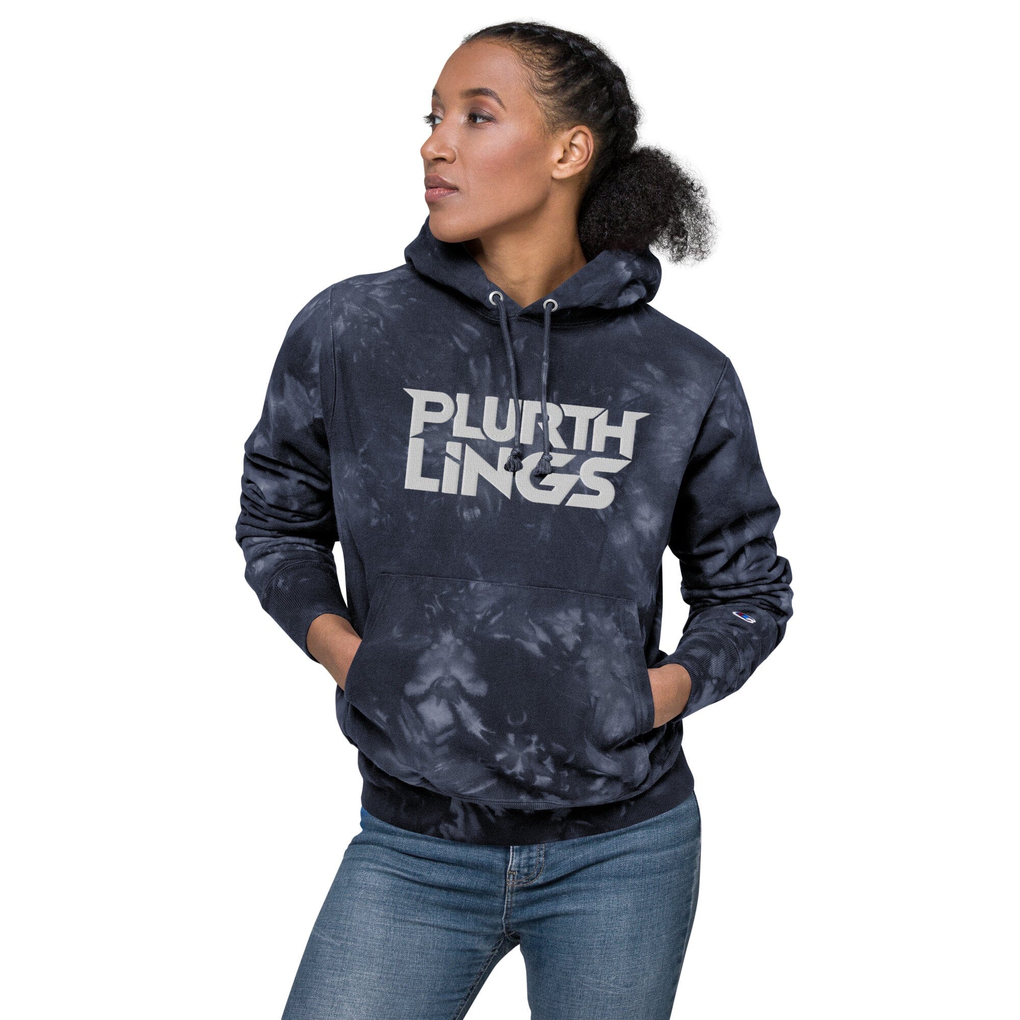 Plurthlings Embroidered Tie Dye Hoodie PLURTHLINGS