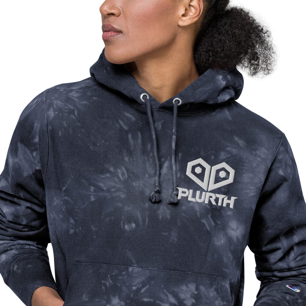 PLURTH Embroidered Logo Tie Dye Hoodie PLURTHLINGS