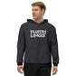 Plurthlings Embroidered White Logo Eco-Sueded Fleece Hoodie PLURTHLINGS 