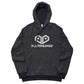 Plurthlings Embroidered White Heart Eco-Sueded Fleece Hoodie PLURTHLINGS 