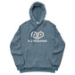 Plurthlings Embroidered White Heart Eco-Sueded Fleece Hoodie PLURTHLINGS 