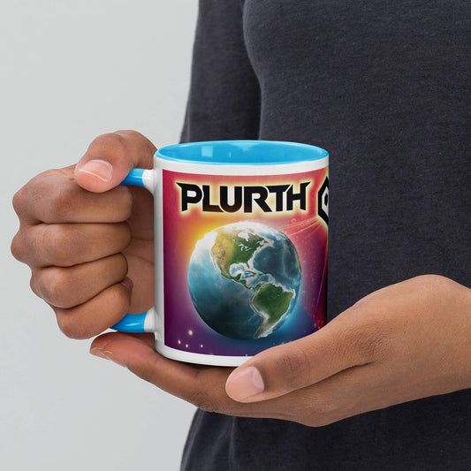 PLURTH Mug with Color Inside PLURTHLINGS Blue 